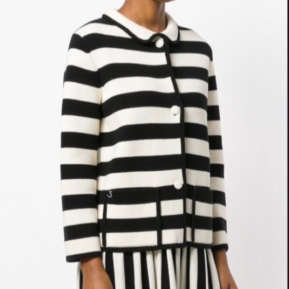 Chinti & Parker Knit Striped Sweater Cardigan M